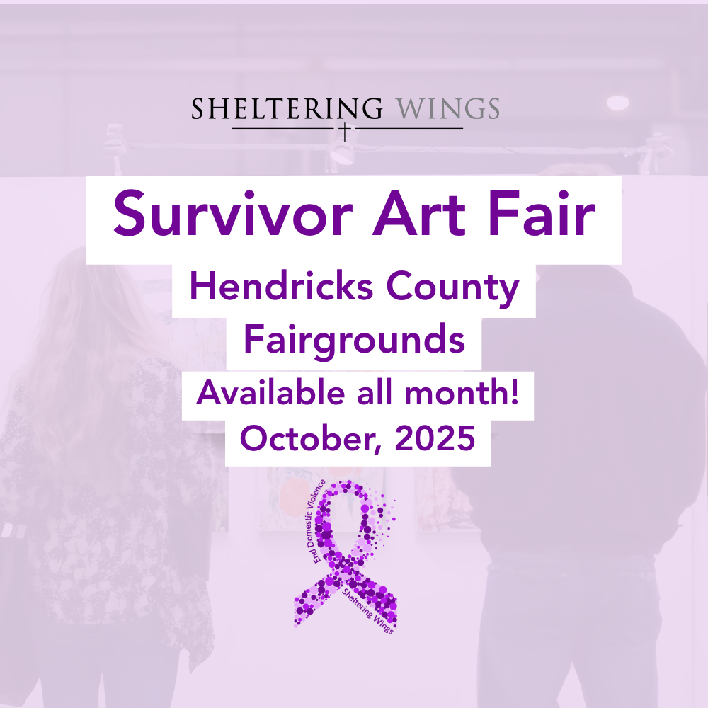 2 people looking at art.